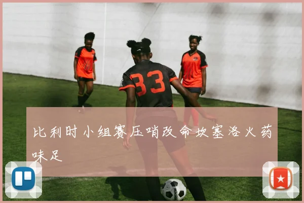 比利时小组赛压哨改命坎塞洛火药味足